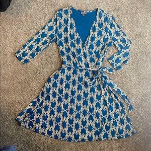 MIX Jersey Faux Wrap Dress size small